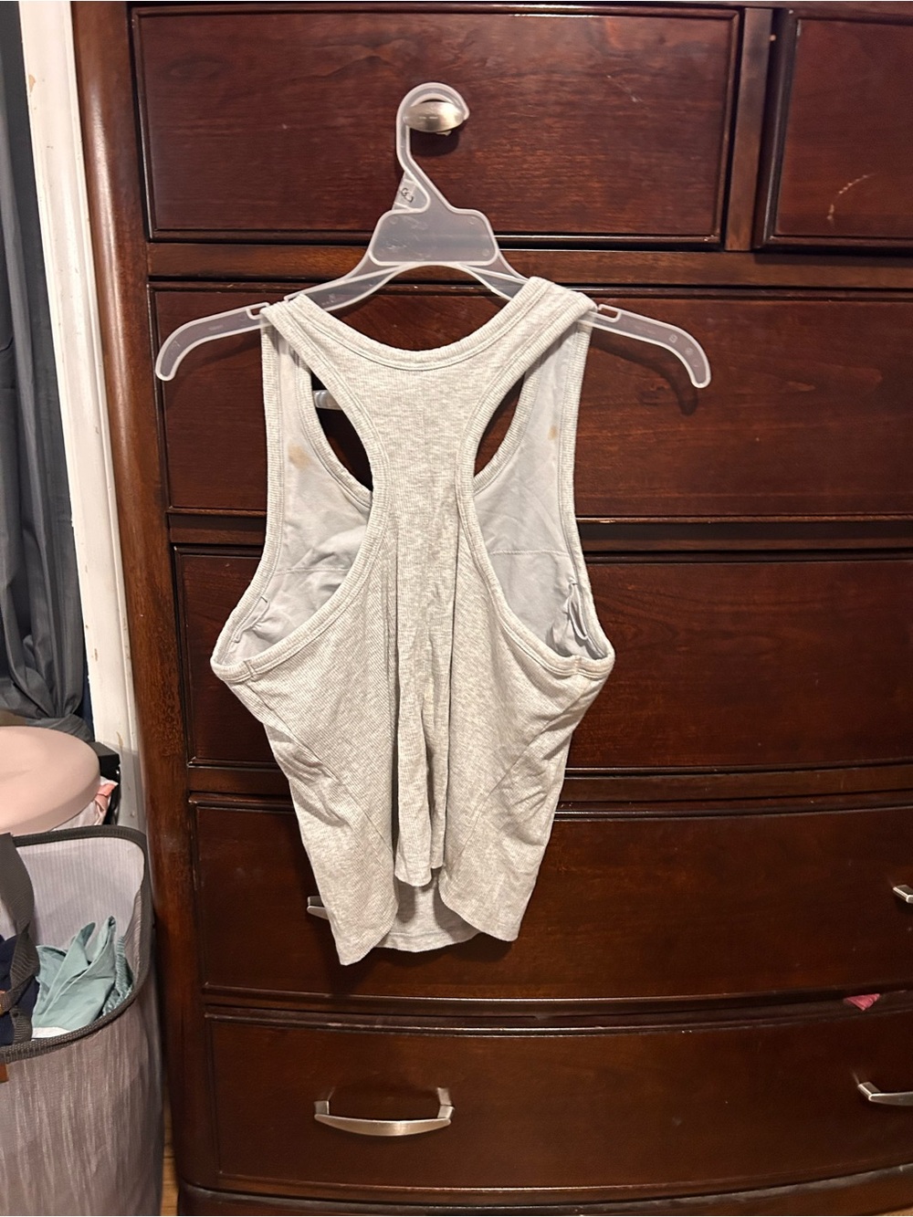 Target Light Gray Racerback Tank Top - Picture 2 of 2